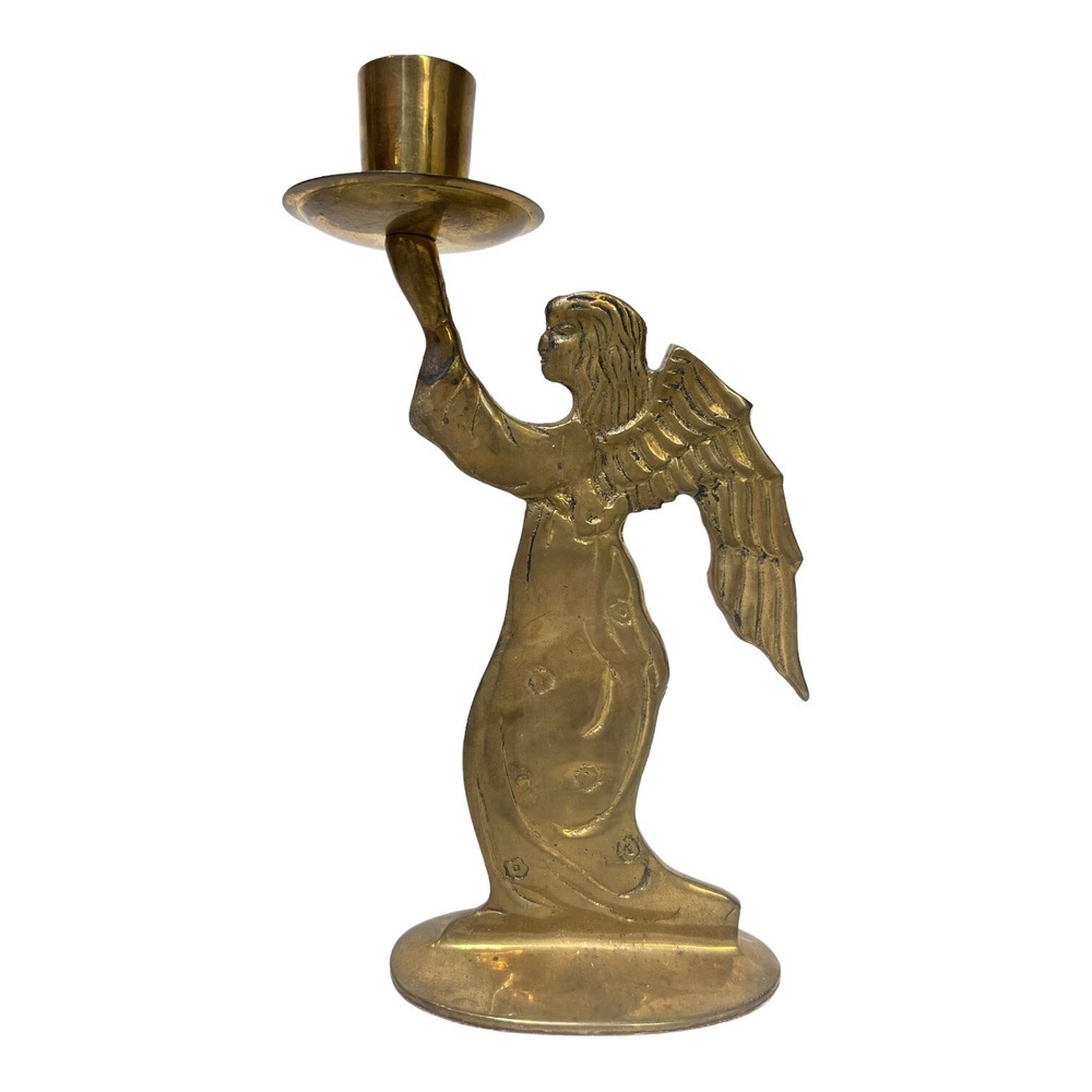 Brass Angel‎ Candlestick Holder Metal Angel Wings India